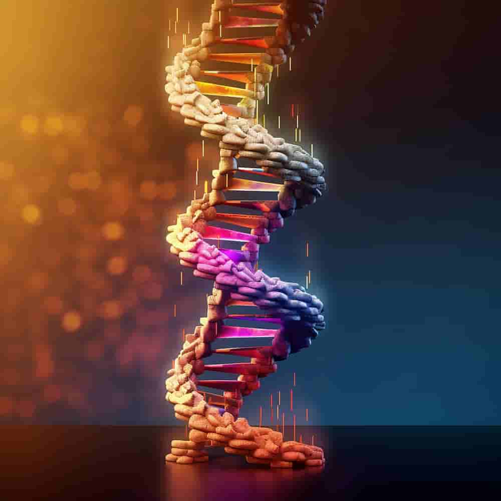 digital-image-dna-spiral-with-pills-coming-out-it